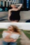 Woman looking woman how lives